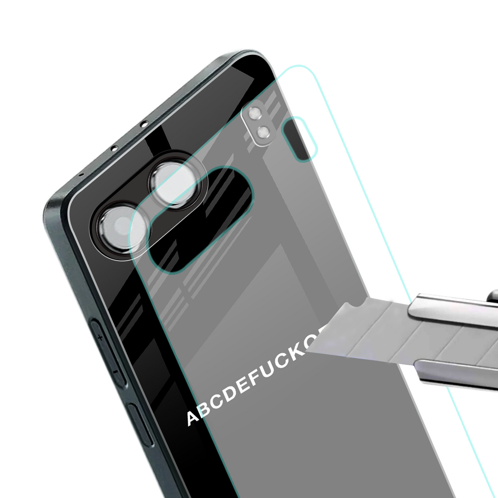 abcdefuckoff back phone cover | glass case for oneplus nord 4