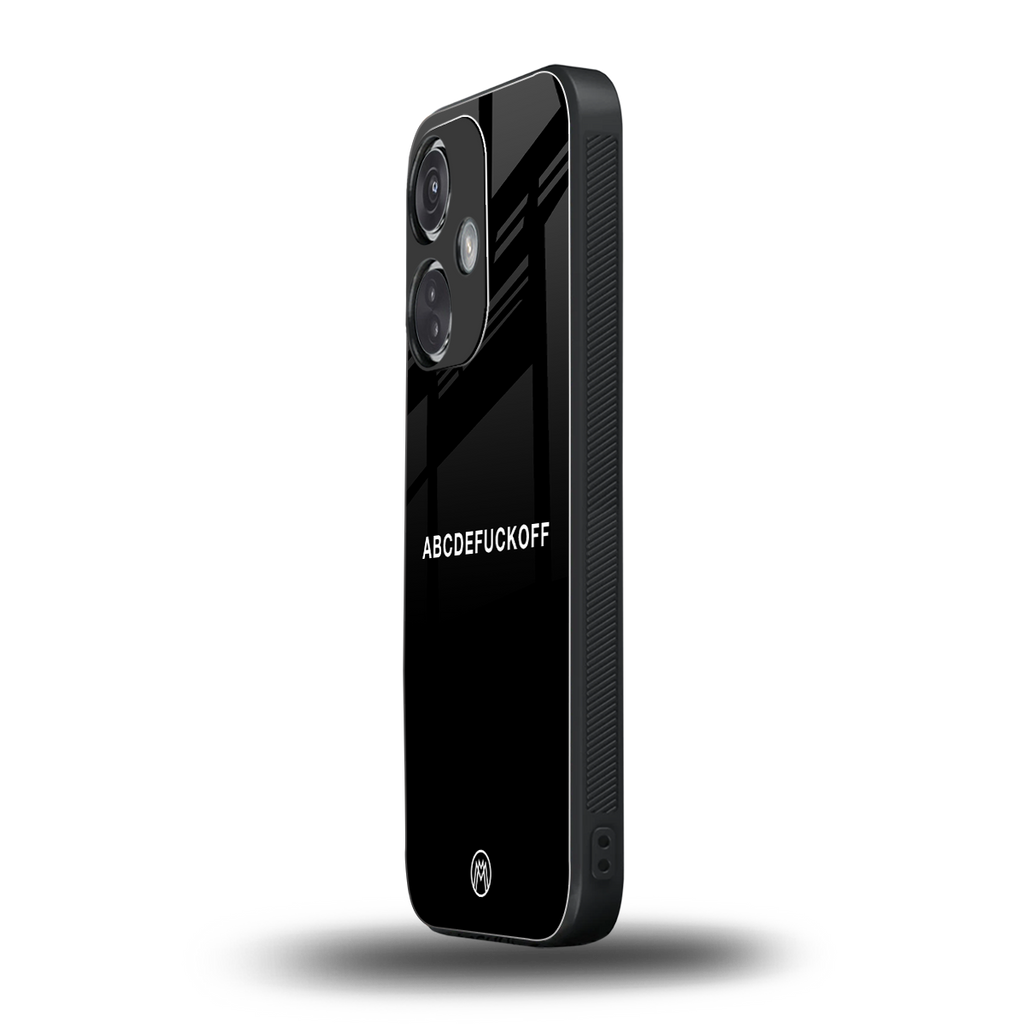 abcdefuckoff back phone cover | glass case for oneplus nord ce 3