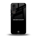 abcdefuckoff back phone cover | glass case for oneplus nord ce 4 lite