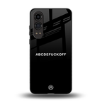 abcdefuckoff back phone cover | glass case for oneplus nord ce 4 lite