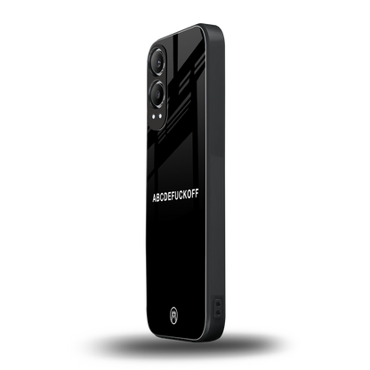 abcdefuckoff back phone cover | glass case for oneplus nord ce 4 lite
