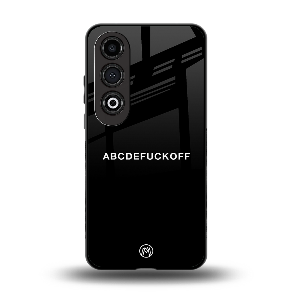 abcdefuckoff back phone cover | glass case for oneplus nord ce 4
