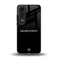 abcdefuckoff back phone cover | glass case for oneplus nord ce 4