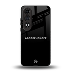abcdefuckoff back phone cover | glass case for oneplus nord ce 4