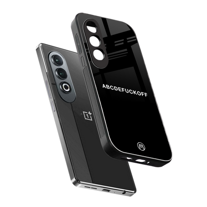 abcdefuckoff back phone cover | glass case for oneplus nord ce 4