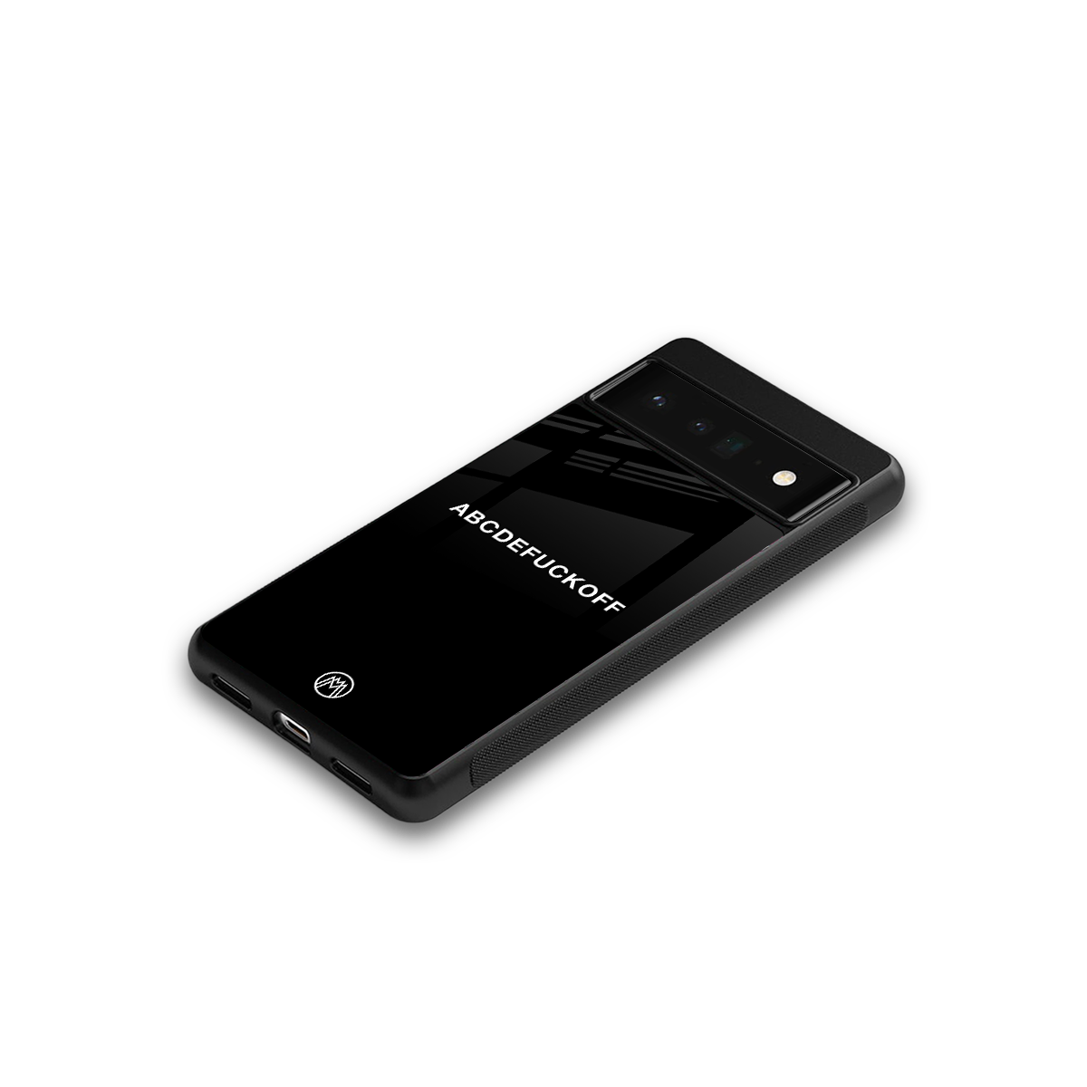 abcdefuckoff back phone cover | glass case for google pixel 6 pro