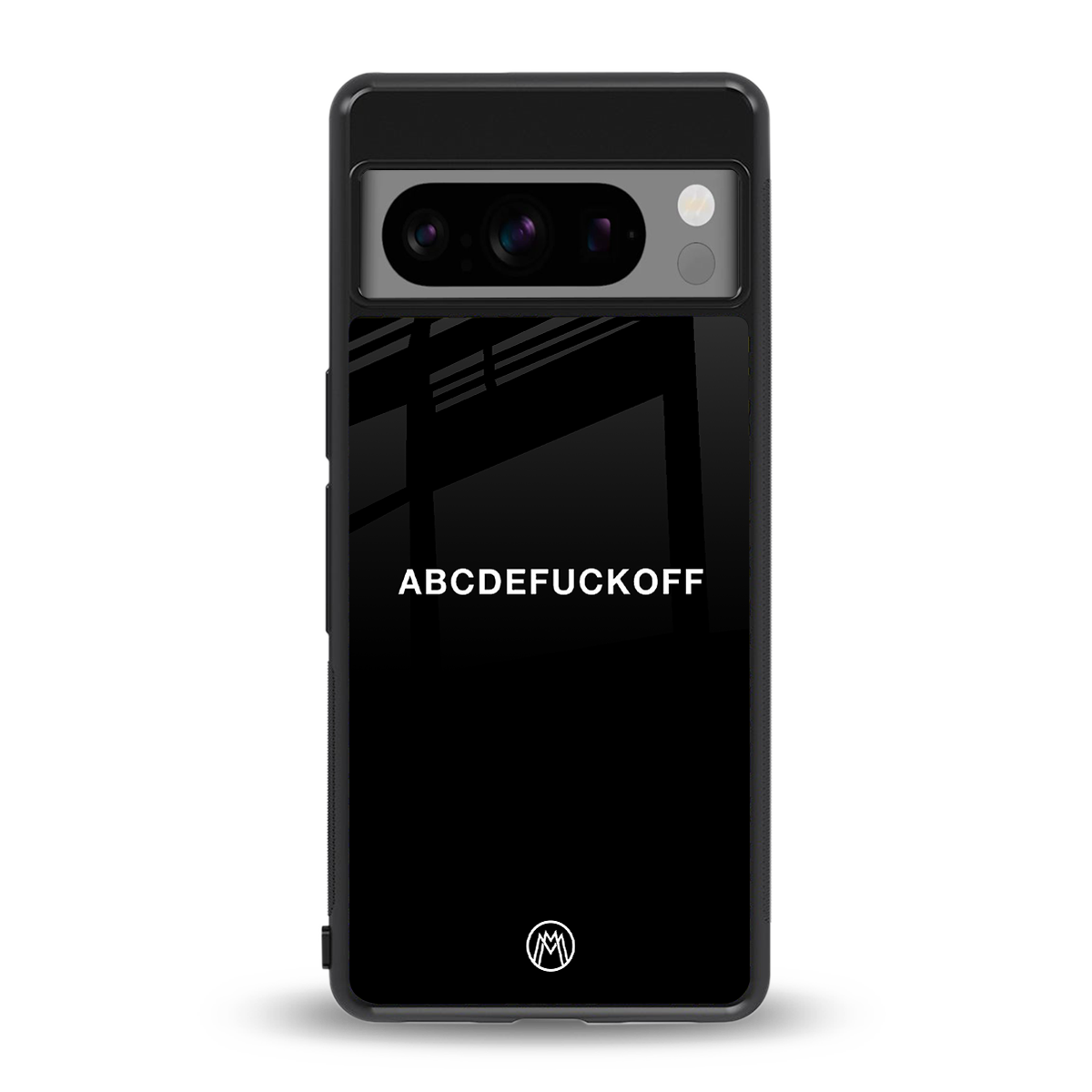 abcdefuckoff back phone cover | glass case for google pixel 8 pro