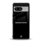 abcdefuckoff back phone cover | glass case for Google Pixel 8