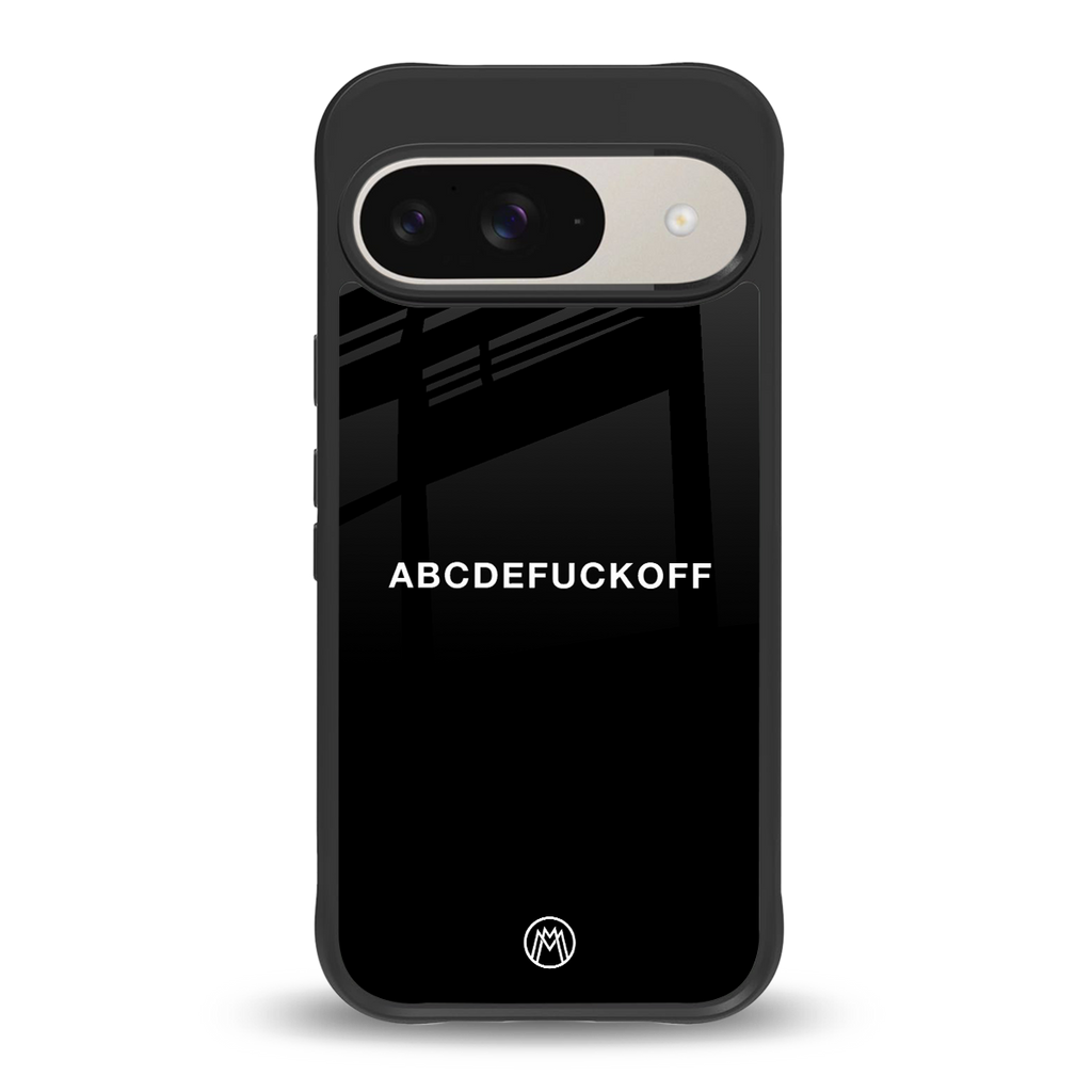abcdefuckoff back phone cover | glass case for google pixel 9