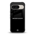 abcdefuckoff back phone cover | glass case for google pixel 9