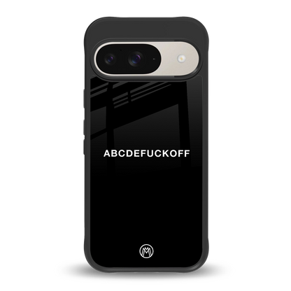 abcdefuckoff back phone cover | glass case for google pixel 9