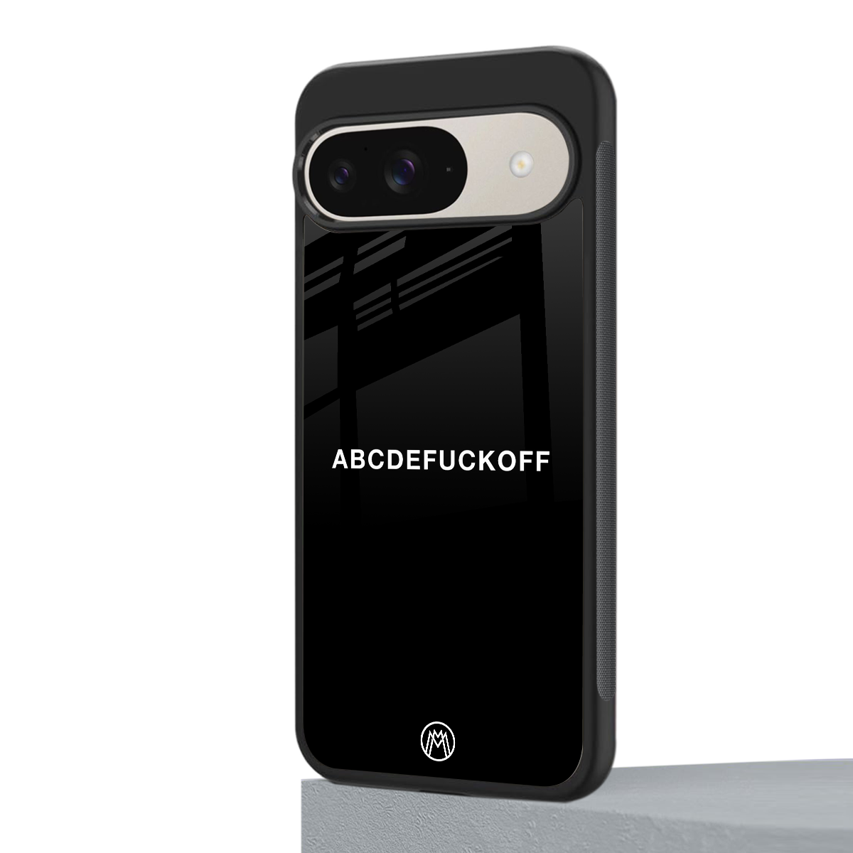 abcdefuckoff back phone cover | glass case for google pixel 9