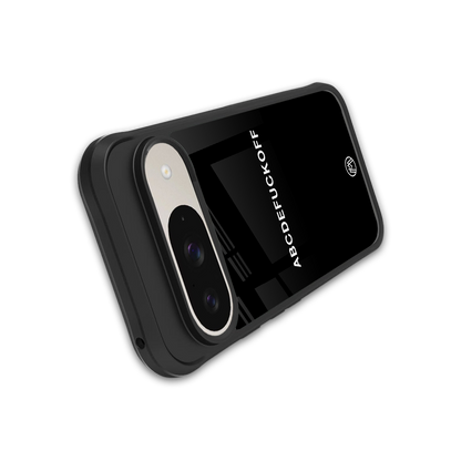 abcdefuckoff back phone cover | glass case for google pixel 9