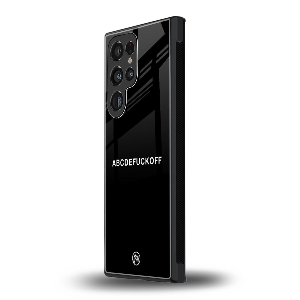 abcdefuckoff back phone cover | glass case for samsung galaxy s23 ultra