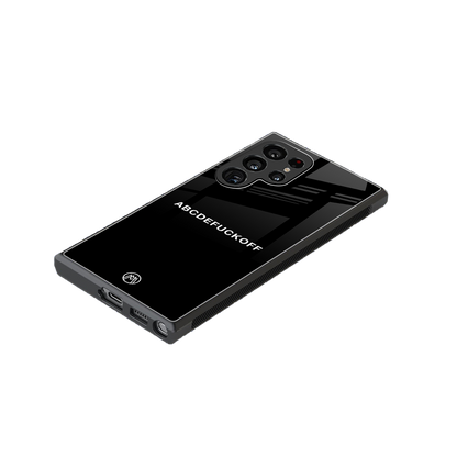 abcdefuckoff back phone cover | glass case for samsung galaxy s24 ultra
