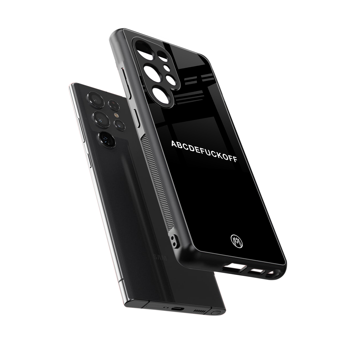 abcdefuckoff back phone cover | glass case for samsung galaxy s25 ultra