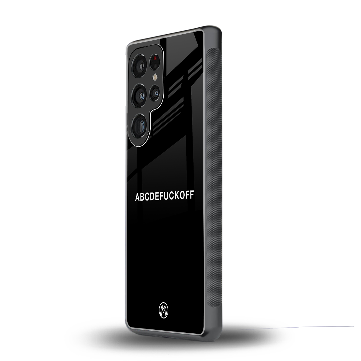 abcdefuckoff back phone cover | glass case for samsung galaxy s25 ultra