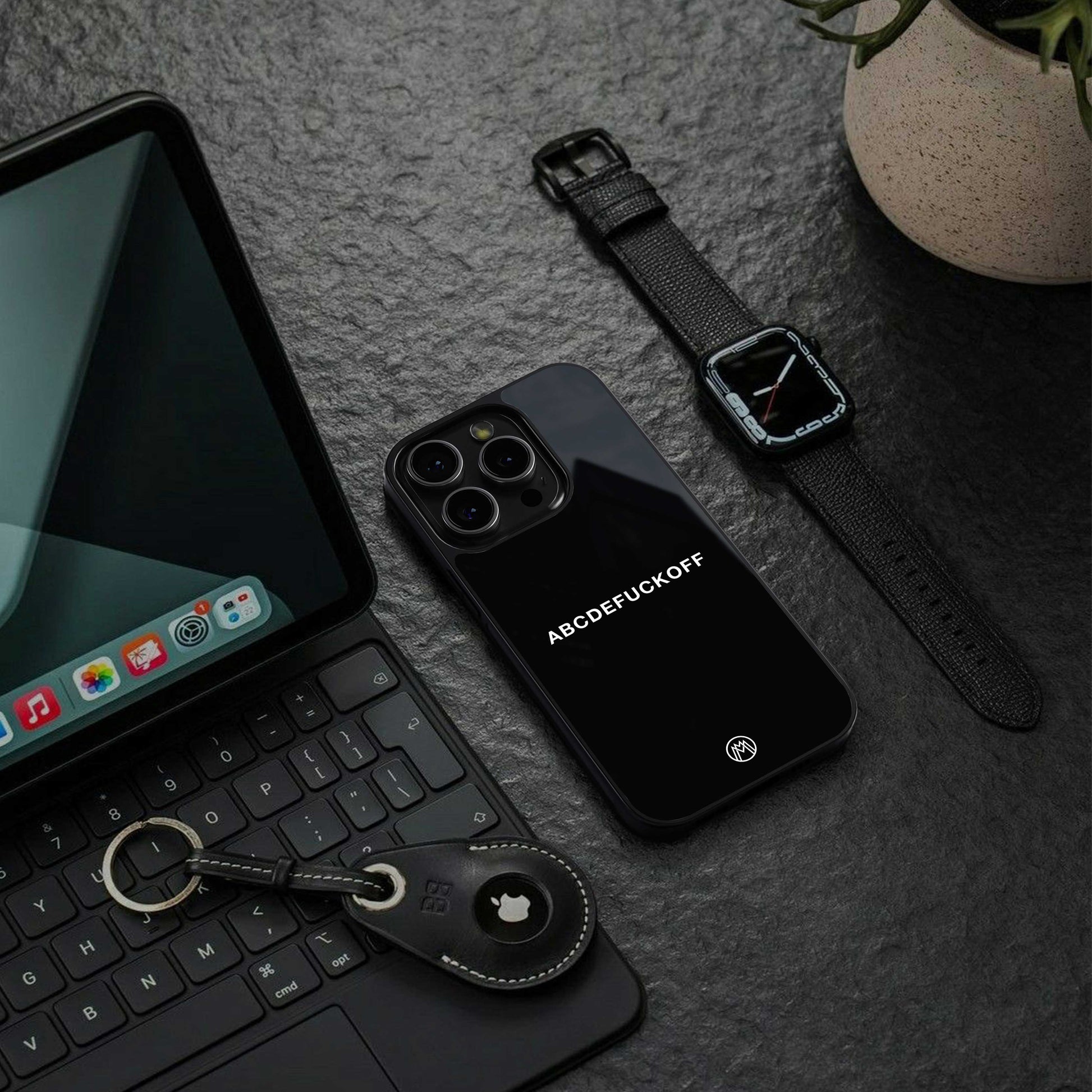 abcdefuckoff back phone cover | glass case for samsung galaxy s24 ultra