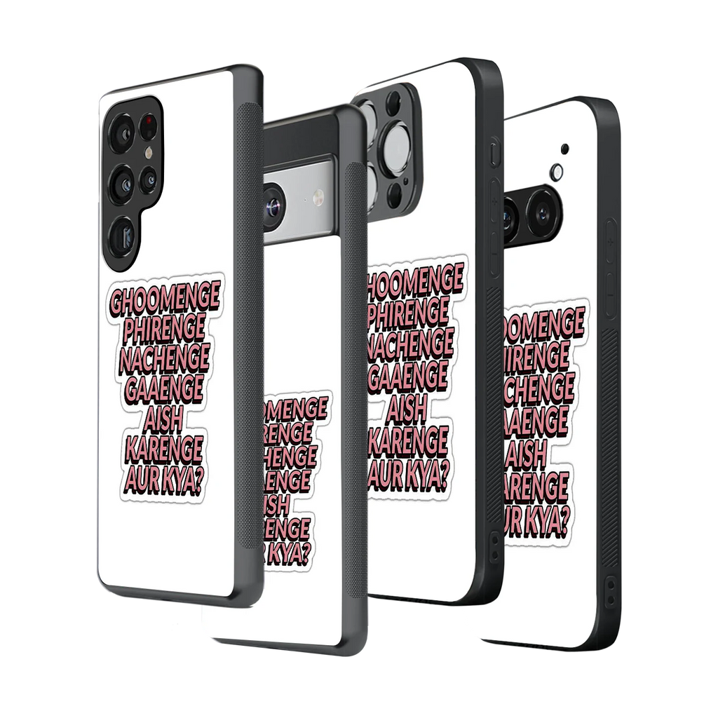 Stylish Glass Back Case for All Smartphones iPhone, Samsung, OnePlus, Pixel, Redmi, Oppo, Vivo, Motorola