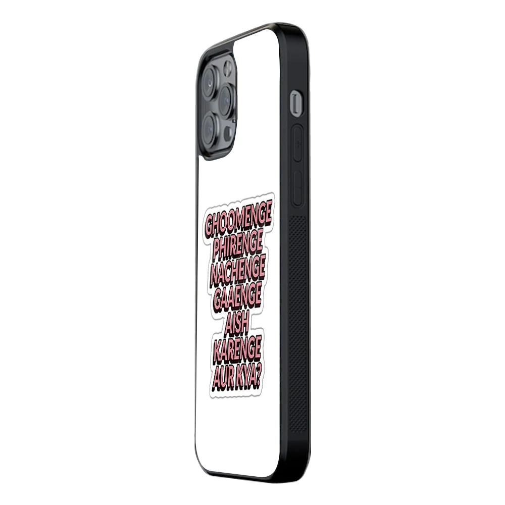 Slim Glass Back Phone Case for Multiple Brands iPhone, Samsung, Redmi, OnePlus, Oppo, Vivo
