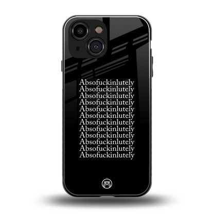 absofuckinlutely back phone cover | glass case for iphone 13 mini