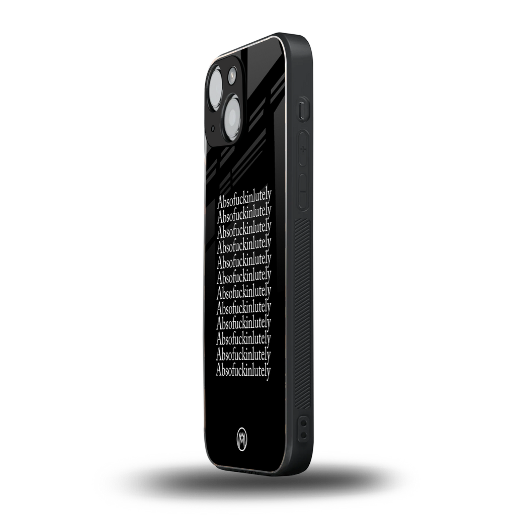absofuckinlutely back phone cover | glass case for iphone 13 mini