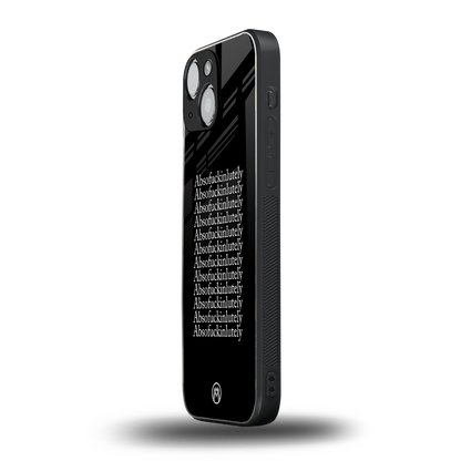 absofuckinlutely back phone cover | glass case for iphone 13 mini