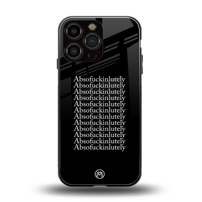 absofuckinlutely back phone cover | glass case for iphone 13 pro max
