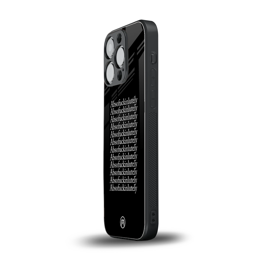 absofuckinlutely back phone cover | glass case for iphone 13 pro