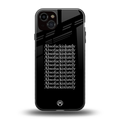 absofuckinlutely back phone cover | glass case for iphone 15 plus