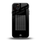 absofuckinlutely back phone cover | glass case for iphone 15 plus