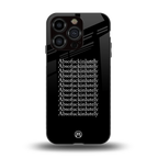 absofuckinlutely back phone cover | glass case for iphone 15 pro