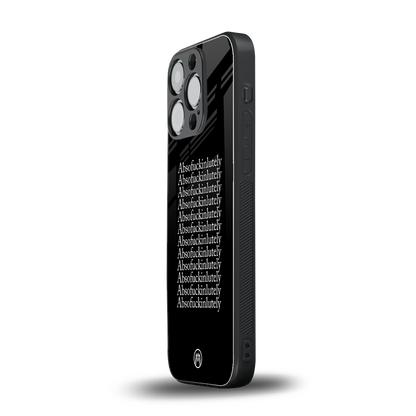 absofuckinlutely back phone cover | glass case for iphone 14 pro