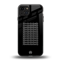 absofuckinlutely back phone cover | glass case for iphone 15