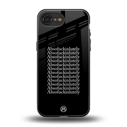 absofuckinlutely back phone cover | glass case for iphone 16e