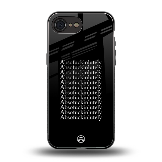 absofuckinlutely back phone cover | glass case for iphone 16e