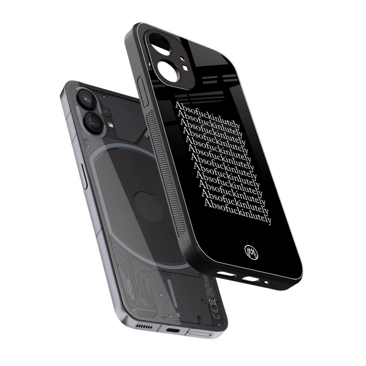 absofuckinlutely back phone cover | glass case for nothing phone 1