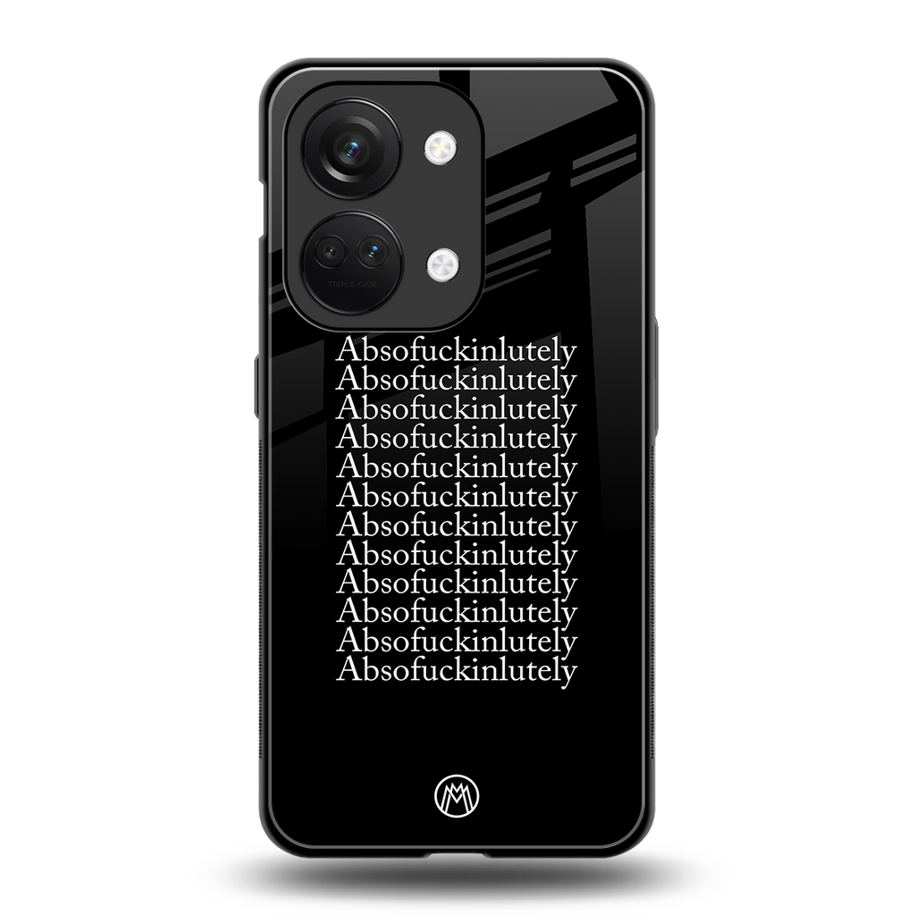 absofuckinlutely back phone cover | glass case for oneplus nord 3