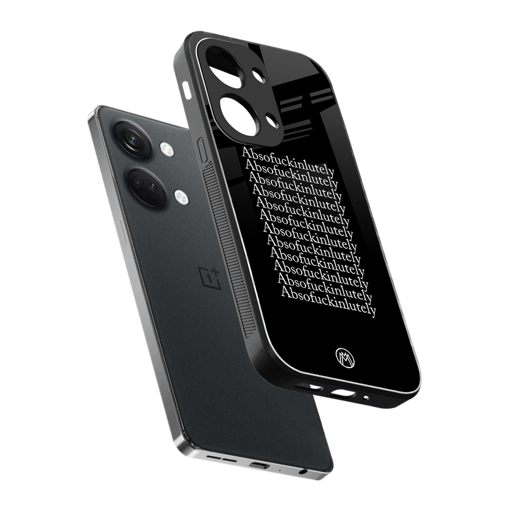 absofuckinlutely back phone cover | glass case for oneplus nord 3