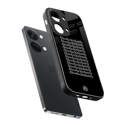 absofuckinlutely back phone cover | glass case for oneplus nord 3