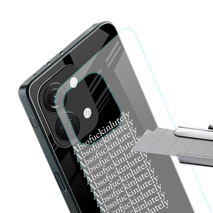 absofuckinlutely back phone cover | glass case for oneplus nord 3