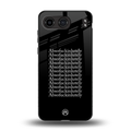 absofuckinlutely back phone cover | glass case for oneplus nord 4