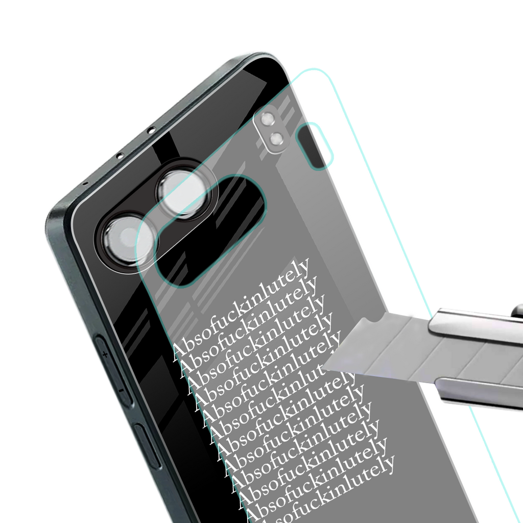absofuckinlutely back phone cover | glass case for oneplus nord 4