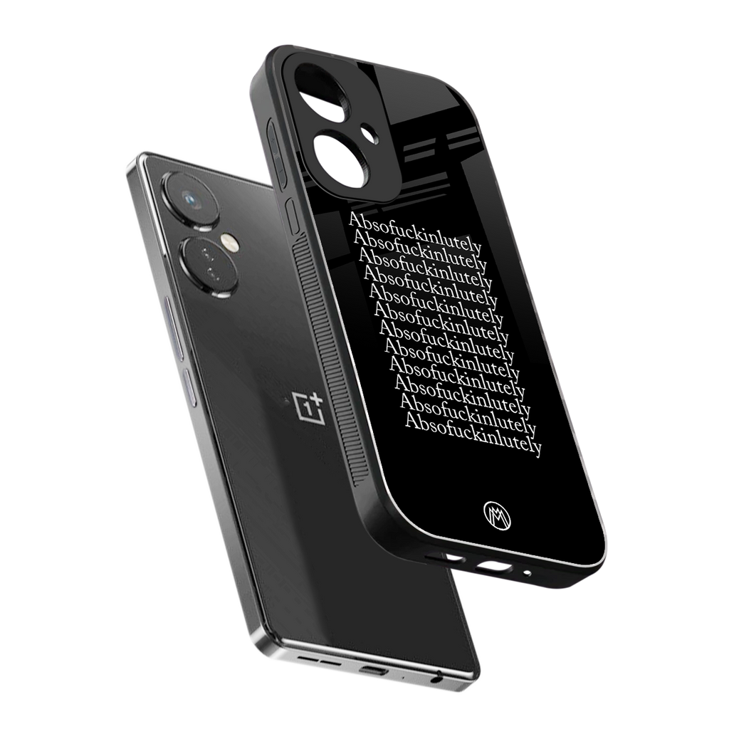 absofuckinlutely back phone cover | glass case for oneplus nord ce 3