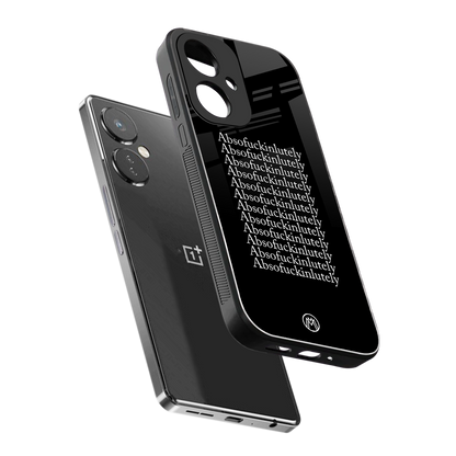 absofuckinlutely back phone cover | glass case for oneplus nord ce 3