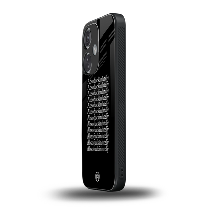 absofuckinlutely back phone cover | glass case for oneplus nord ce 3