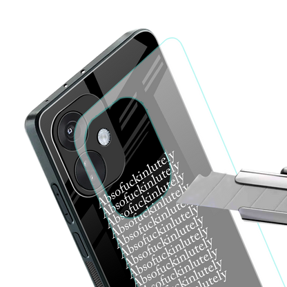absofuckinlutely back phone cover | glass case for oneplus nord ce 3
