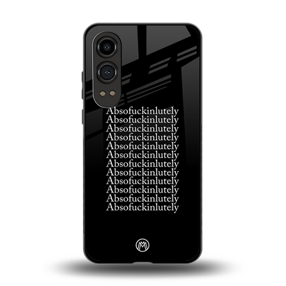 absofuckinlutely back phone cover | glass case for oneplus nord ce 4 lite