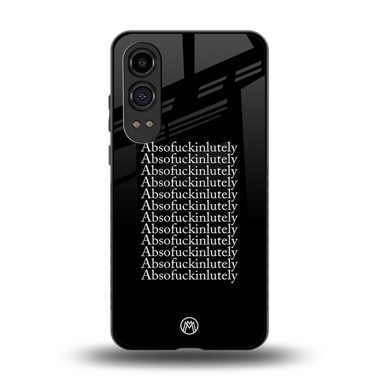 absofuckinlutely back phone cover | glass case for oneplus nord ce 4 lite
