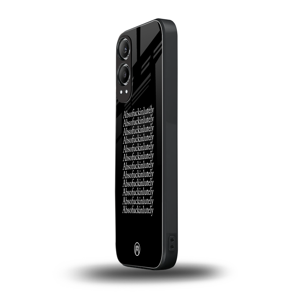 absofuckinlutely back phone cover | glass case for oneplus nord ce 4 lite